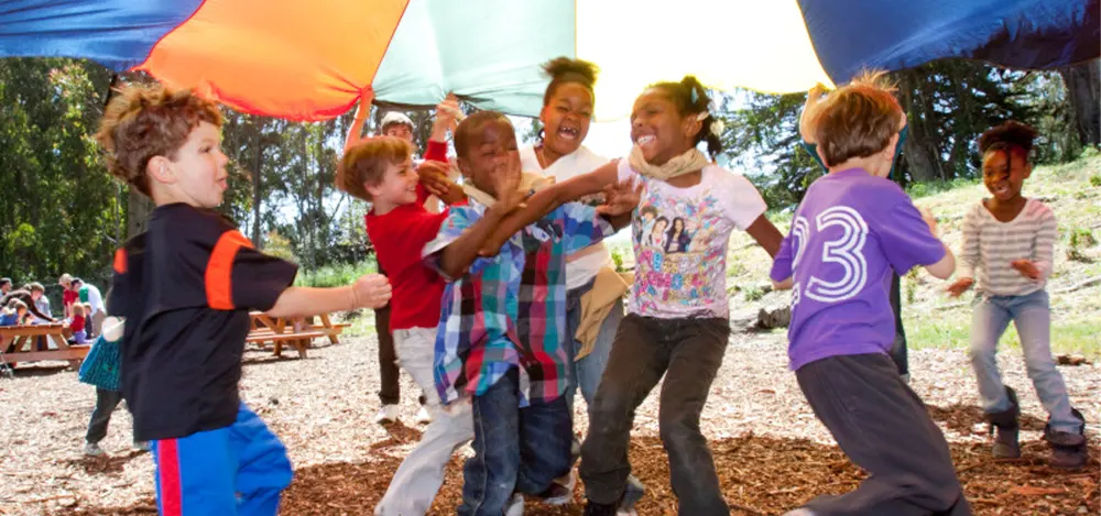 Parachute fun at rob hill campground
