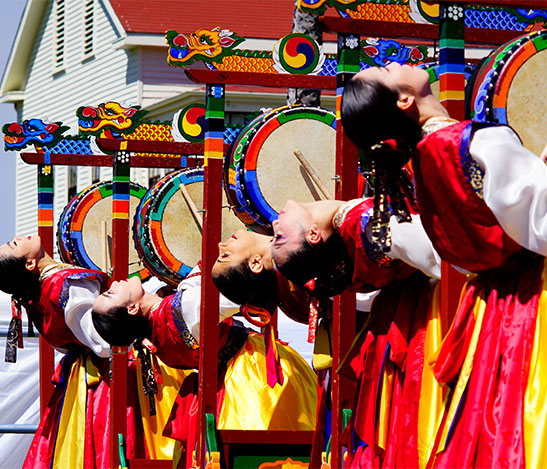 Performers at Chuseok Festival